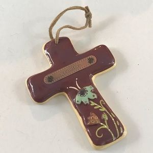 Grandma Hanging Ceramic Cross